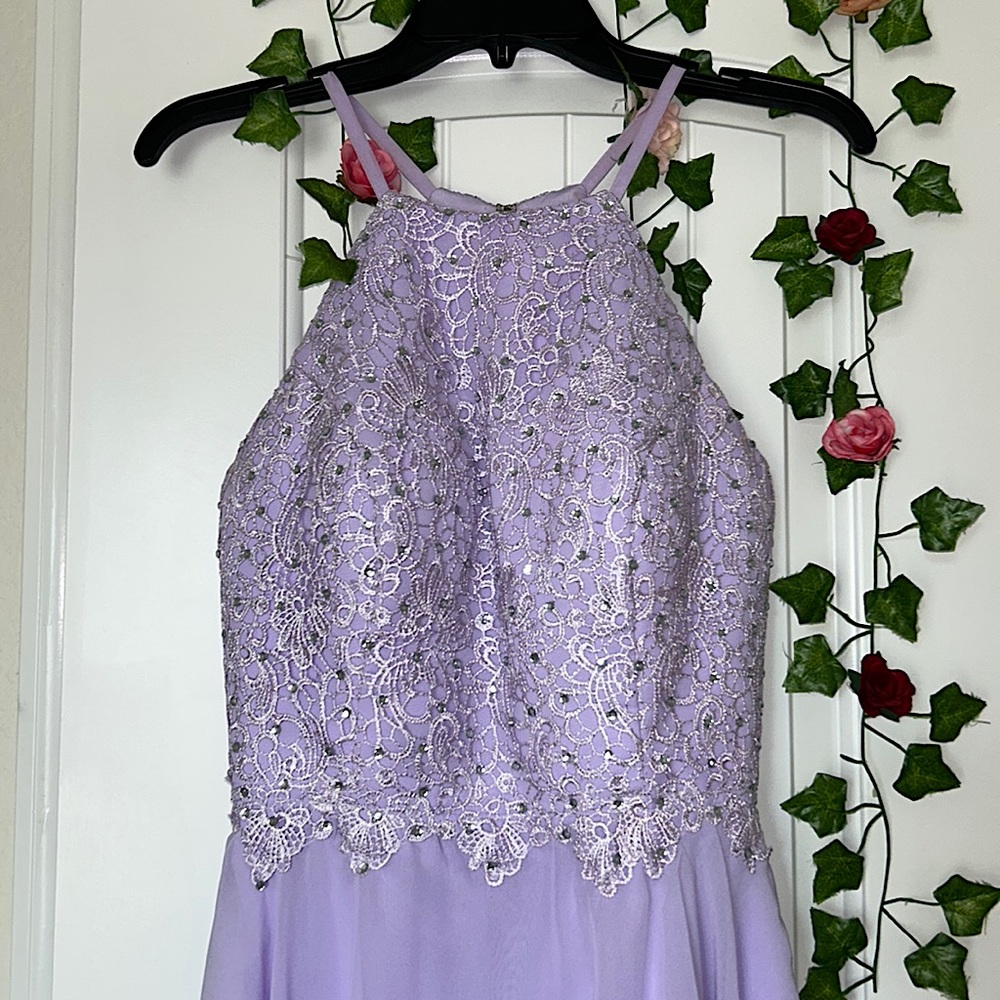 Lilac prom dress